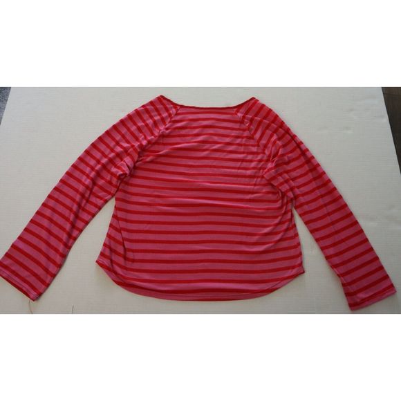 Kate Spade KS02271F Women's Sz XL Pink/Red Striped 3-Piece Pajama Set $149 - Picture 7 of 15